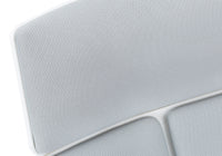 Chaise de Bureau- Blanc / Tissu Gris/ Dossier Exécutif / #MO7270