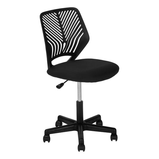 Chaise de Bureau- Juvénile / Base Noir sur Roulettes / #MO7336