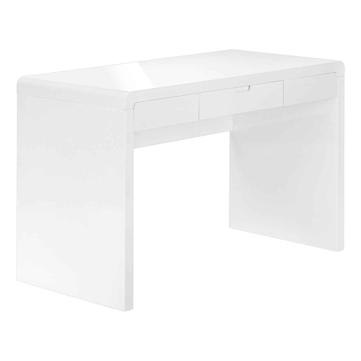 Bureau - 48"L / Blanc Lustré / Tiroir d'Entreposage / #MO7580