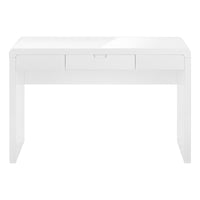 Bureau - 48"L / Blanc Lustré / Tiroir d'Entreposage / #MO7580