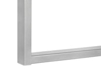 Bureau - 60"L / Métal Argent de Coin Coté D/G / #MO7586