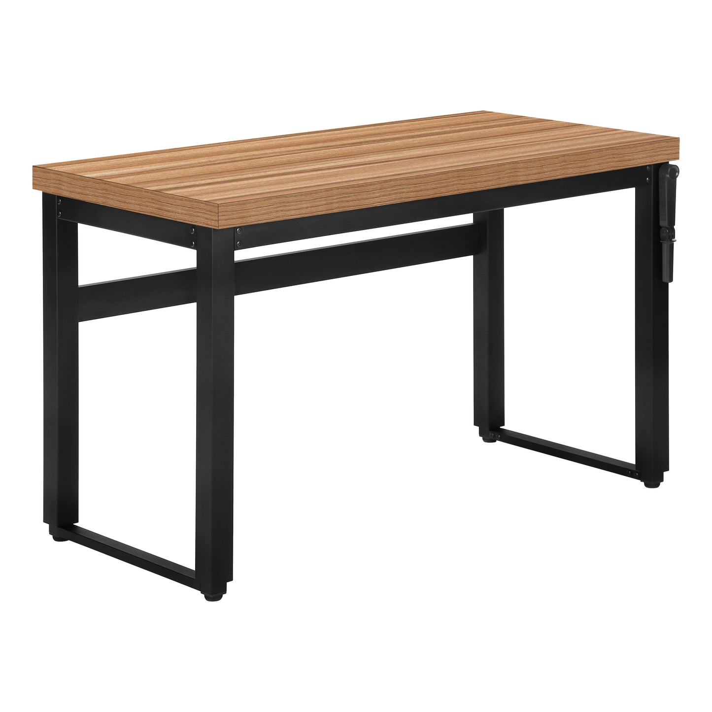 Bureau - 48"L / Hauteur Ajustable Apparence Bois / Base Noir / #MO7675