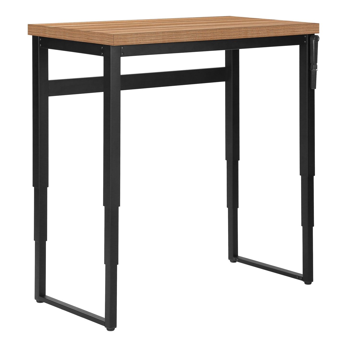 Bureau - 48"L / Hauteur Ajustable Apparence Bois / Base Noir / #MO7675