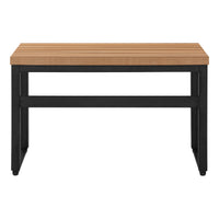 Bureau - 48"L / Hauteur Ajustable Apparence Bois / Base Noir / #MO7675