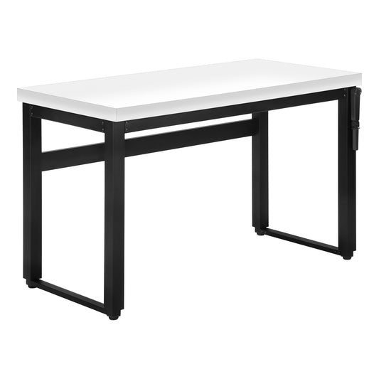 Bureau - 48"L / Hauteur Ajustable / Base Métal Noir / #MO7681