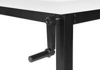 Bureau - 48"L / Hauteur Ajustable / Base Métal Noir / #MO7681