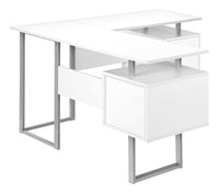 Bureau - 58"L / Base Métal en Coin / #MO7695
