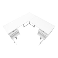Bureau - 58"L / Base Métal en Coin / #MO7695
