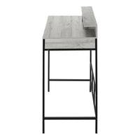 Bureau - 48"L / Apparence Bois / Base Métal Noir Hauteur Debout / #MO7703