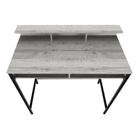 Bureau - 48"L / Apparence Bois / Base Métal Noir Hauteur Debout / #MO7703