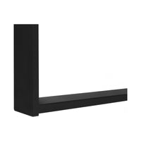Bureau - 72"L / en Coin Exécutif Apparence Bois  / Base Noir / #MO7711