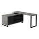 Bureau - 72"L / en Coin Exécutif / Base Noir / #MO7714