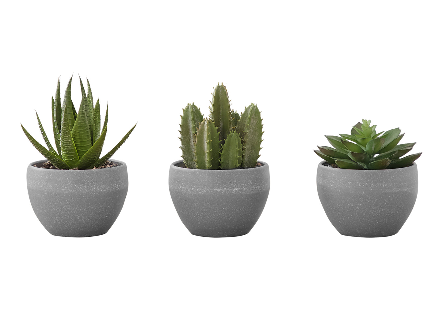 Plante Artificielle - 3MCX / 6"H  Pot Gris 3" / #MO9587