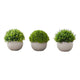 Plante Artificielle - 3MCX / 5"H Gazon Pot Gris 3" / #MO9589