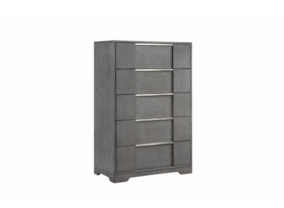 Kylie / Ensemble de Chambre à Coucher / 6 morceaux / Gris