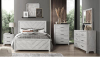 Denver / Ensemble de Chambre à Coucher / 6 morceaux / Gris Pâle