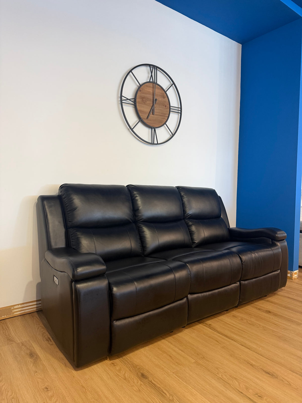 Sofa Inclinable Électrique Darwin / Simili-Cuir Noir