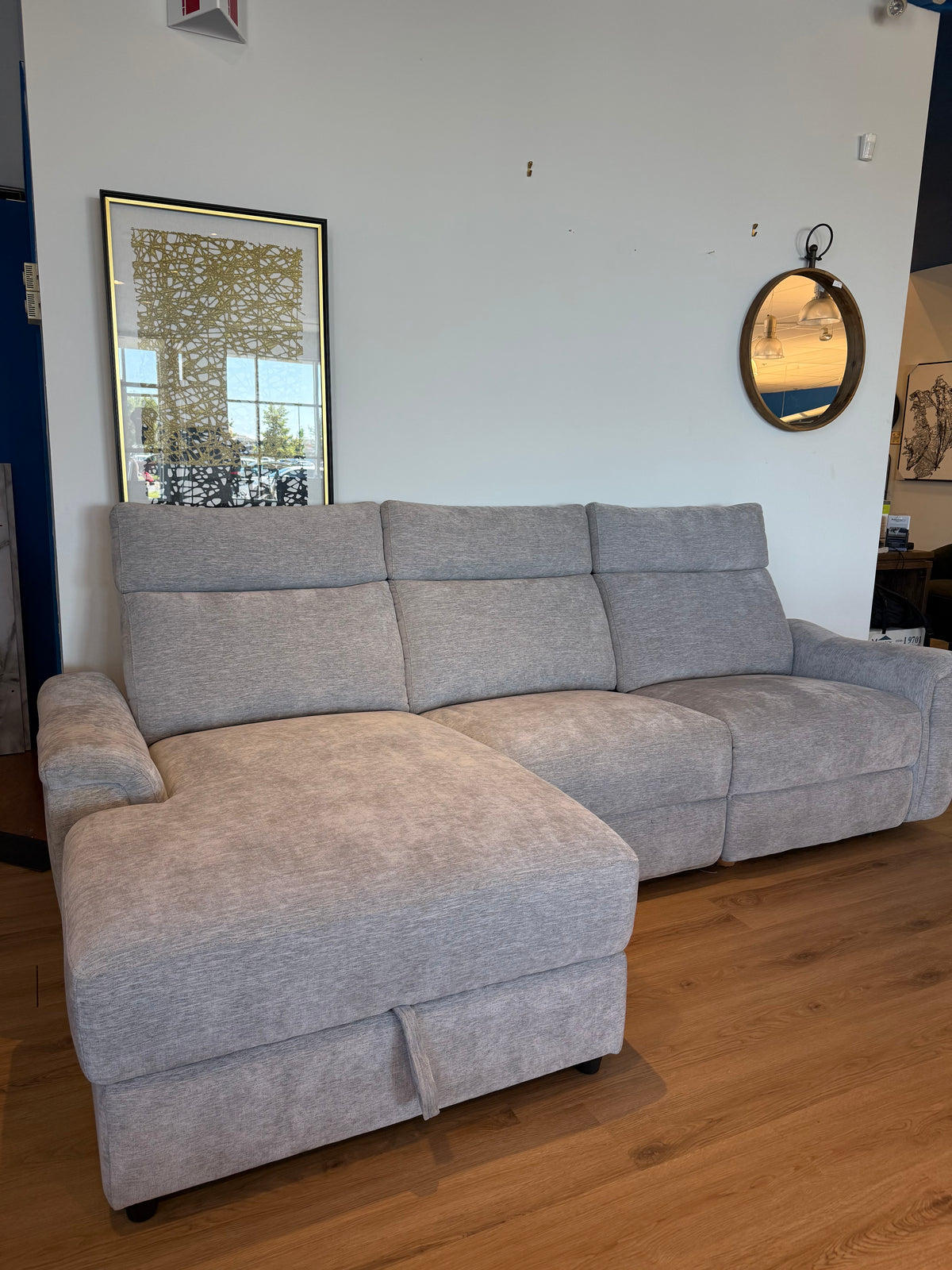Sofa Sectionnel Inclinable Skava / Gris Pâle