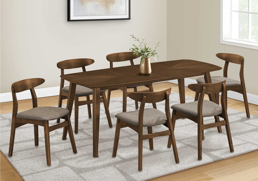 Table de Cuisine- 72'' / Bois Plaqué Noyer Brun /  MO1364