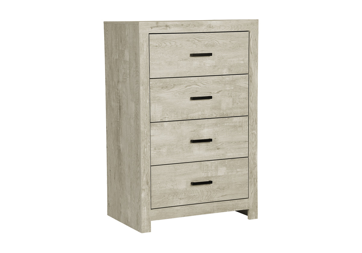 Commode haute Ludovic – Chêne blanchi
