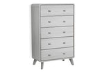 Commode haute Anatole – Chêne gris