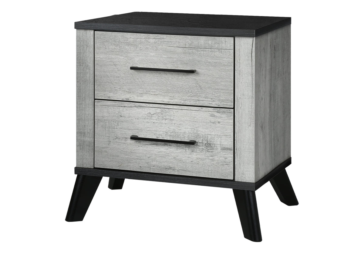 Table de chevet Théo – Gris et noir
