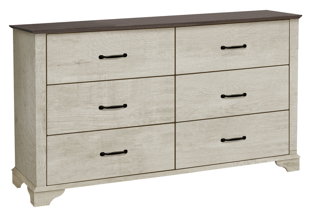 Commode double Odile – Chêne blanchi