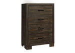 Commode haute Clémence – Chêne rustique