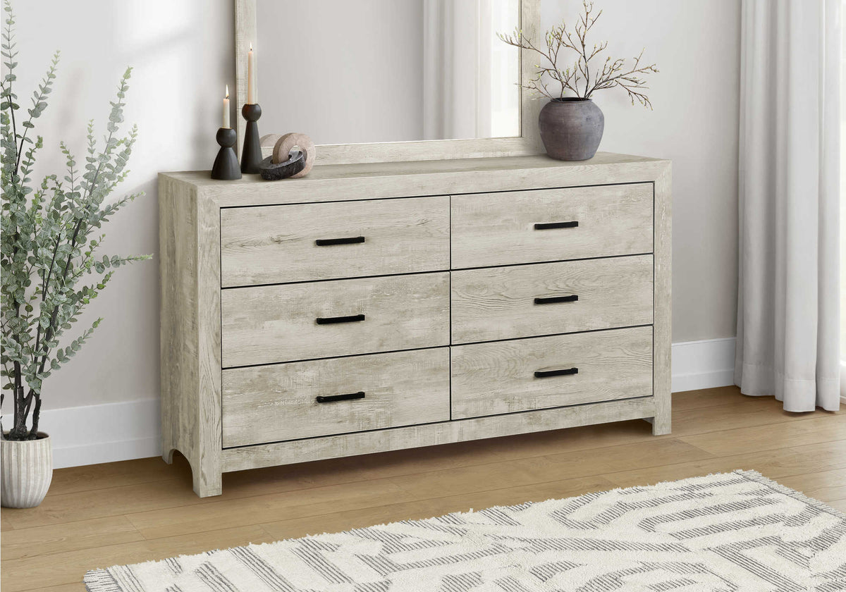 Commode double Armand – Chêne blanchi – ambiance