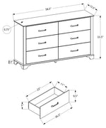 Commode double Odile – Chêne blanchi – dimensions