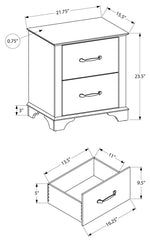Table de chevet Odile – Chêne moyen – dimensions