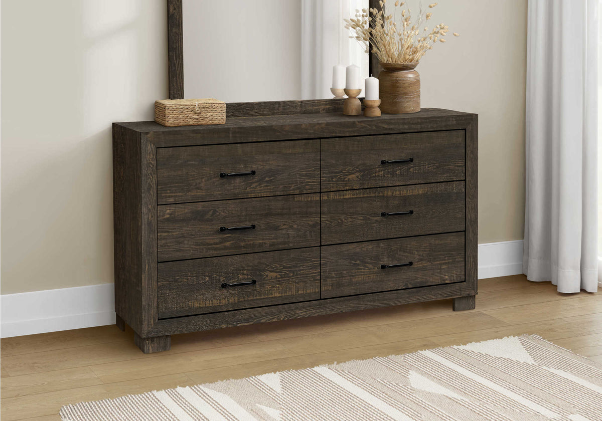 Commode double Clémence – Chêne rustique – ambiance