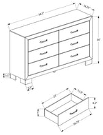 Commode double Clémence – Chêne moyen – dimensions