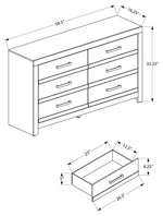 Commode double Solène – Naturel – dimensions