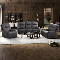Sofa Inclinable Charcoal / Électrique / Polyester / Kirke