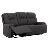 Sofa Inclinable Charcoal / Électrique / Polyester / Kirke