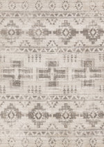 Tapis Chambly – motif brun et gris, ethnique (Kalora Legacy K013-4242) – Meubles TOCO