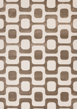 Tapis Sorel – motif beige et brun (Kalora Leo H924/9656) – Meubles TOCO