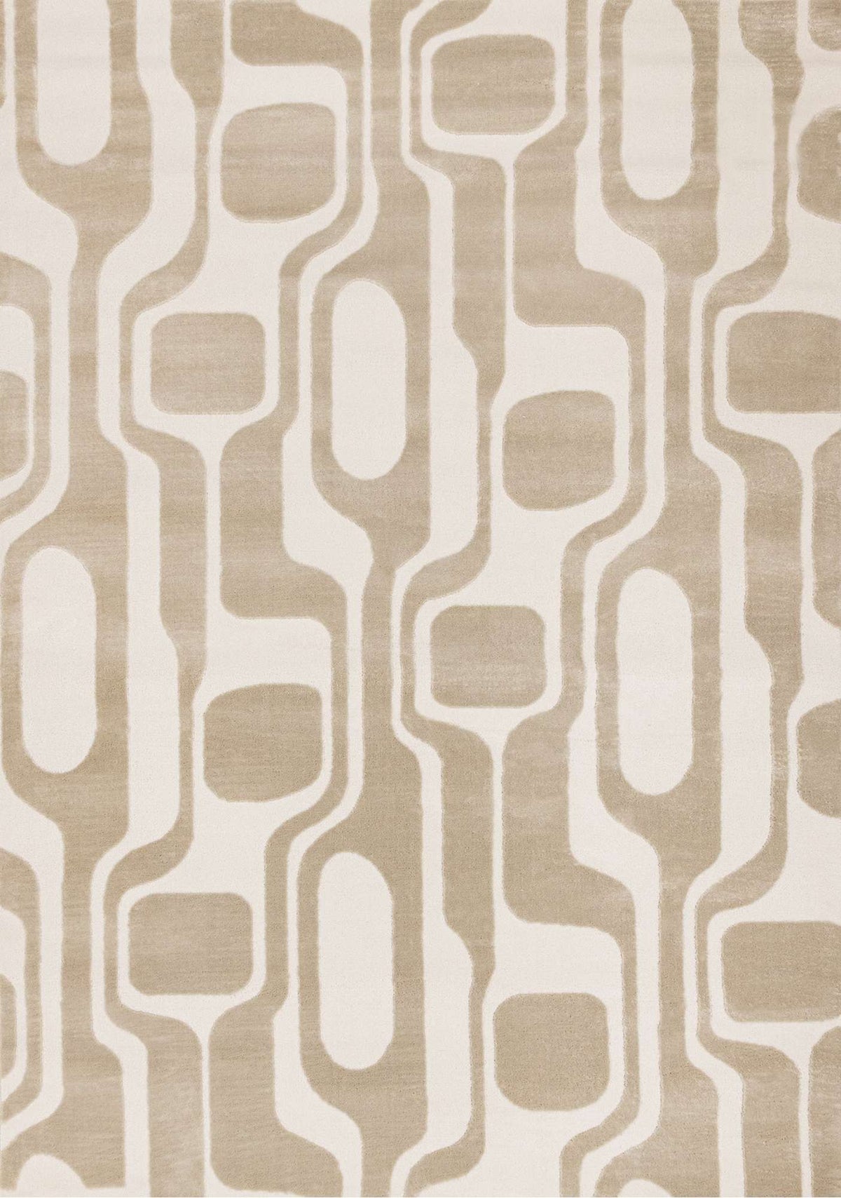Tapis Sorel – motif beige et crème, uni (Kalora Leo H939/0151) – Meubles TOCO