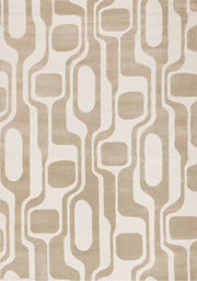 Beige et crème, uni / 2'7" x 4'11"