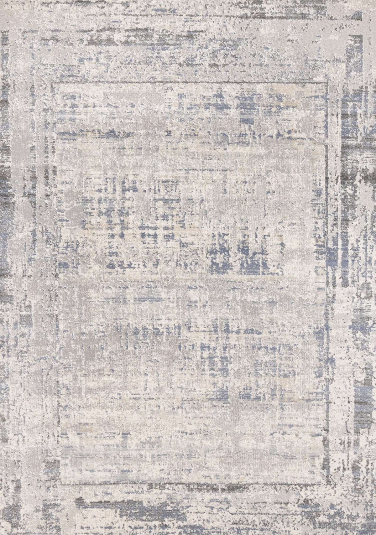 Tapis Portneuf – motif beige et bleu, abstrait (Kalora Luca F113/0454) – Meubles TOCO