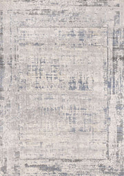 Beige et bleu, abstrait / 5'3" x 7'7"