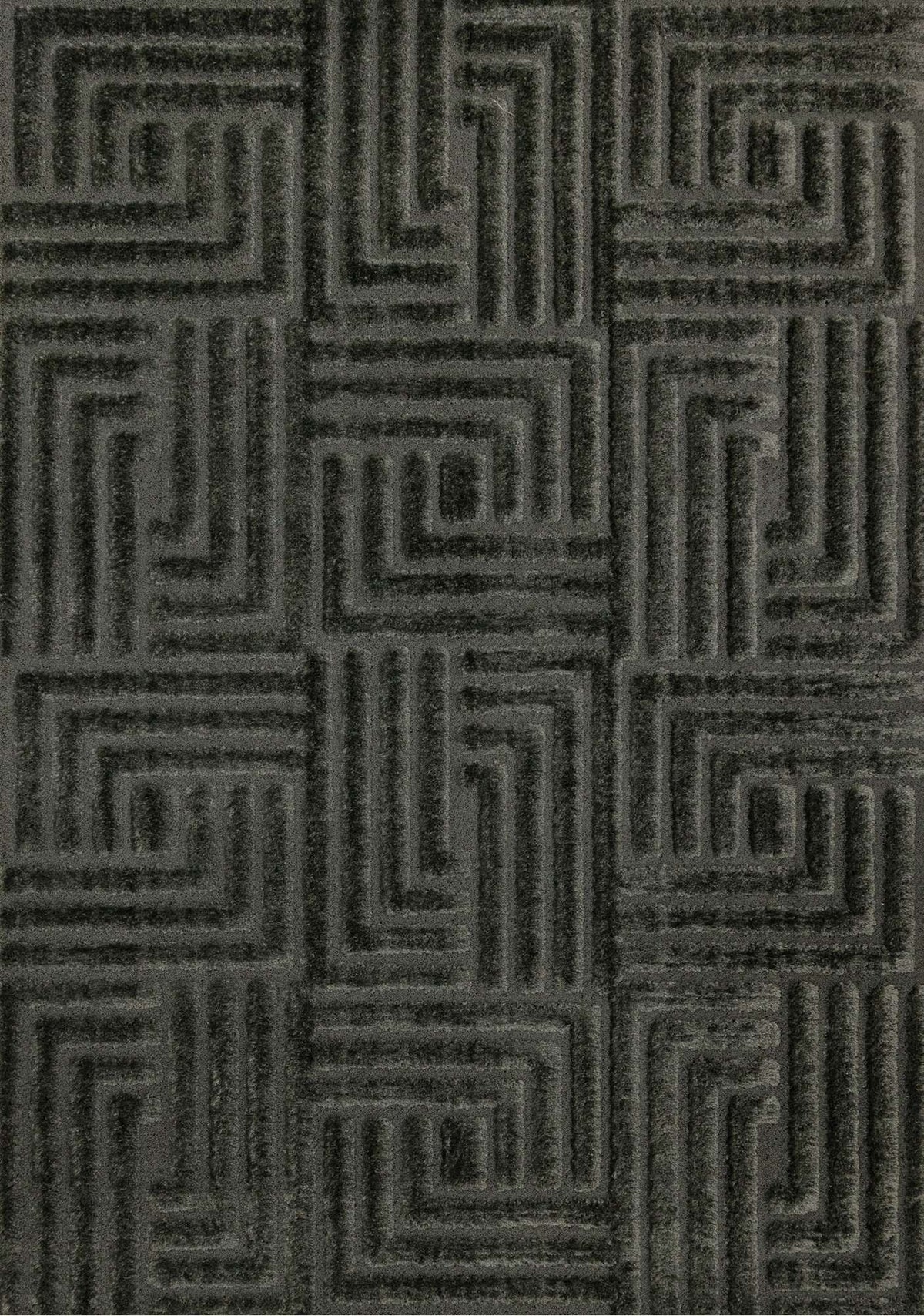 Tapis Témiscouata – motif vert, géométrique (Kalora Luxe 13005-4373) – Meubles TOCO