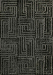 Vert, géométrique / 5'3" x 7'7"