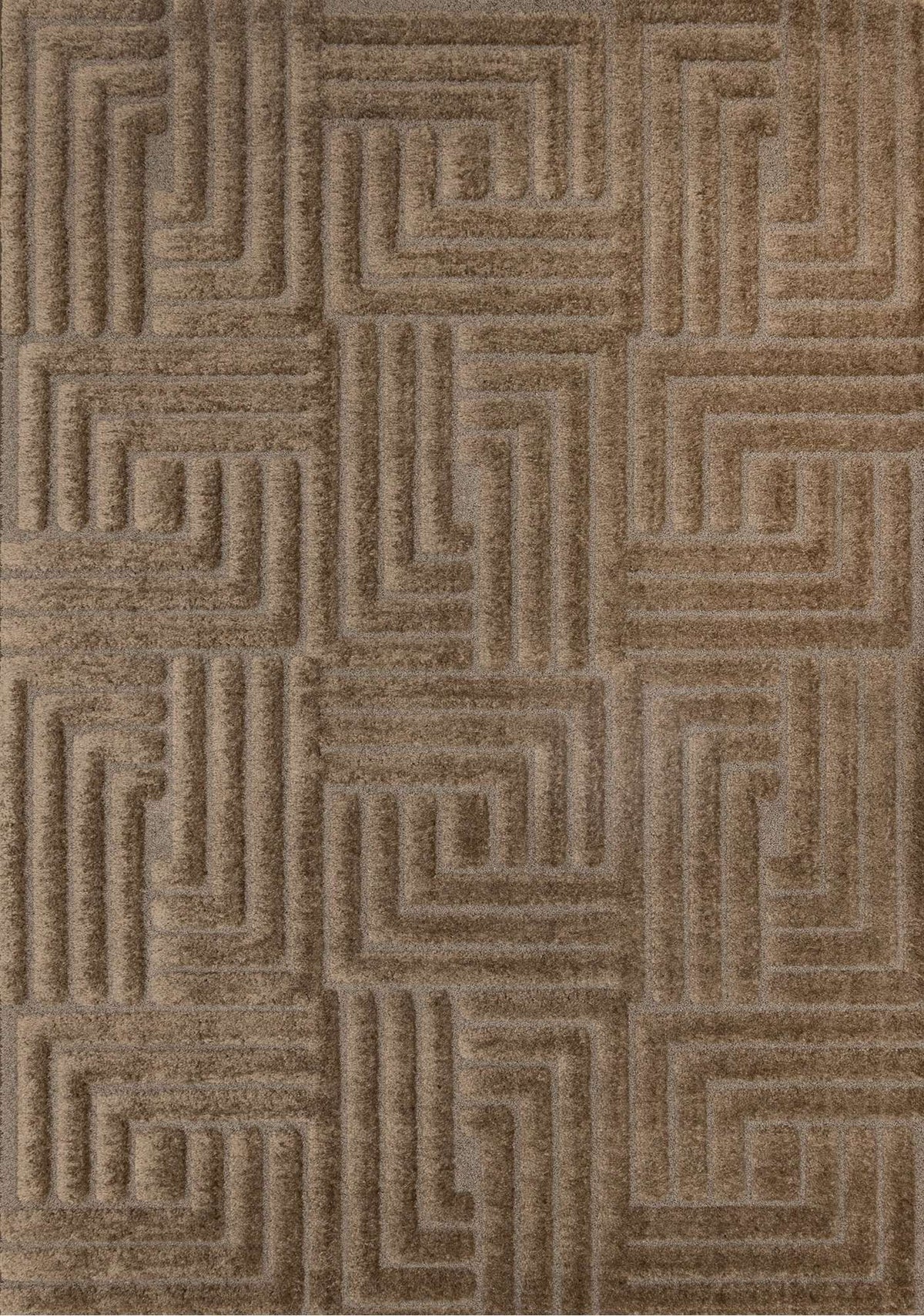 Tapis Témiscouata – motif brun (Kalora Luxe 13005/7222) – Meubles TOCO