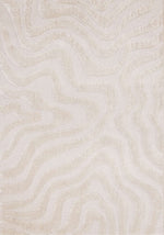 Tapis Témiscouata – motif blanc, abstrait (Kalora Luxe 13020/6191) – Meubles TOCO