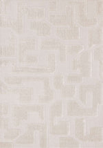 Tapis Témiscouata – motif blanc, géométrique (Kalora Luxe 13036/6191) – Meubles TOCO