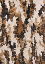 Tapis Nicolet – motif beige et noir, abstrait (Kalora Lynn 20004-6161) – Meubles TOCO