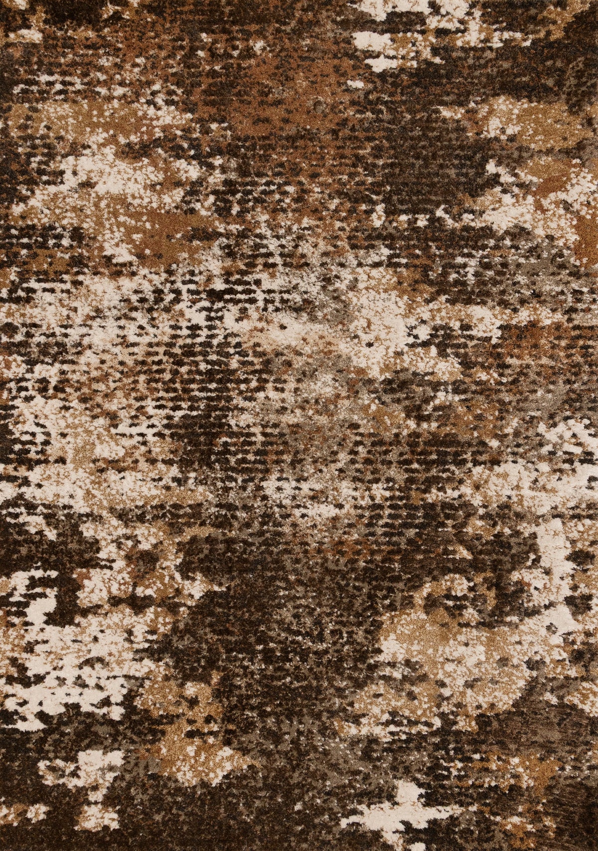 Tapis Nicolet – motif beige et noir, effet vieilli (Kalora Lynn 20012-6161) – Meubles TOCO