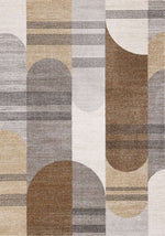 Tapis Valcartier – motif beige et noir (Kalora Mae 34038-6362) – Meubles TOCO